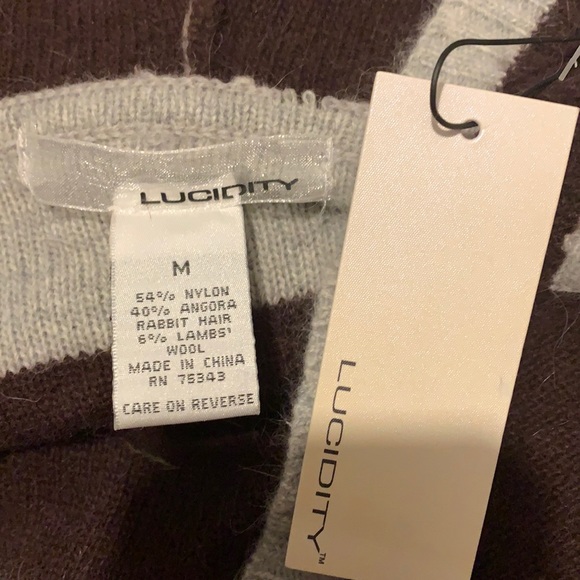 NWT Lucidity Angora , Wool Blend Sweater - Picture 3 of 3